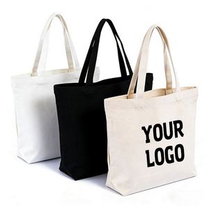 Bolsa de Compras de Lona Negra Sublimada de Alta Calidad, Venta al Por Mayor, con Cierre, Personalizable para Regalos Promocionales - Product Image 1