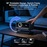 Proyector de Video Topleo Android, Proyector de Cine Digital Inteligente para el Hogar, Pantalla Grande Inalámbrica LED, Proyector de Cine en Casa
