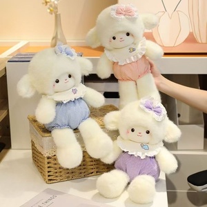 Peluche Pecorella Simulata Carina, Giocattolo Imbottito in Cotone PP, 31-50cm, Cuscino per Dormire per Bambine, Regalo di Compleanno, Vendita all'Ingrosso - Product Image 4