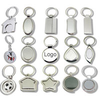 Porte-clés en gros personnalisé en alliage de zinc, support de clés avec logo gravé au laser, sublimation, porte-clés métallique vierge avec logo personnalisé