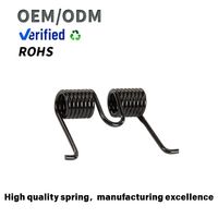 Ressort de torsion double industriel robuste avec revêtement en oxyde noir - Ressort hélicoïdal à couple élevé sur mesure