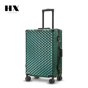 Hx Waterdicht 20/24/28 Inch 100% Pc Hard Shell Aluminium Frame Met Tsa Lock Vintage Koffer Bagageset