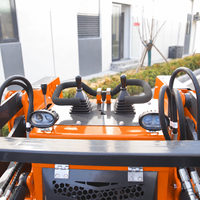 Mini-chargeuse compacte sur chenilles hydraulique diesel Antspower avec accessoires, moteur Yanmar pour l'agriculture, l'aménagement paysager et l'entretien des propriétés
