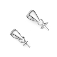 S925 perle en argent Sterling, Support vide, boucle de graine de Melon, plaque suspendue, pendentif en argent, plaqué or, bricolage, recherche de bijoux