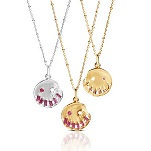 Hot Sale Smiling Pumpkin Vergoldete Anhänger Halskette für Frauen Verstellbare bunte Zirkon Anhänger Halskette für Halloween-Party - Product Image 2