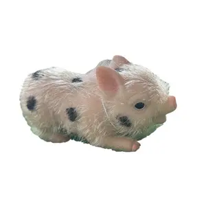 Sınır ötesi sıcak satış yumuşak silikon domuz simülasyon yeniden doğuş gerçekçi ofis dekompresyon oyuncak pet yay silikon domuz