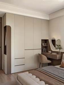 Système de garde-robe autoportant en bois moderne sur mesure, tous types de meubles, armoire multifonction, bureau, coiffeuse - Product Image 2