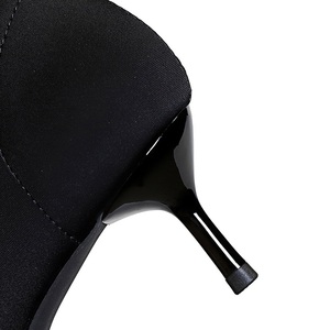Nouvelles Bottes Chaussettes à Talons Bas Pointus Extensibles Printemps-Automne 2025 pour Femmes - Product Image 3