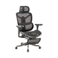Accoudoir moderne 6D entièrement en maille inclinable chaise de bureau ergonomique pour direction avec appui-tête réglable