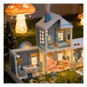 Set de Accesorios de Plástico a Escala 1/12 para Muebles con Ventanas, Puertas, Vidrios, Luces y Exhibidores en Miniatura - Product Image 2