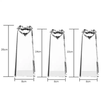 Trophée en cristal, récompenses de compétition d'équipe, trophée en diamant personnalisé créatif, souvenir en cristal de haute qualité