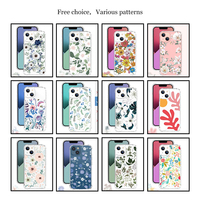 Nouveau Design réaliste motif peint antichoc 3D imprimé fleurs étui de téléphone couverture arrière dure pour iPhone 12 13 14 Pro Max