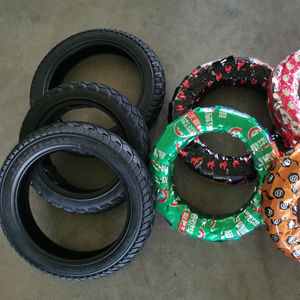 إطارات مطاطية بدون أنابيب للمركبات الكهربائية مقاس 4.00-8 و3.00-12 و3.50-12 بوصة - Product Image 4