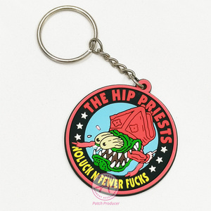 Popular Rubber Keychain Custom Your Logo Keychains Soft Pvc logo 3D Rubber Key Chain Cartoon logo