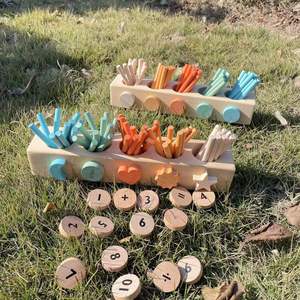 2026 Sản phẩm mới bằng gỗ Montessori hỗ trợ giảng dạy số, màu sắc, hình dạng, khối xây dựng, phân loại nhận thức, hộp trục chính - Product Image 2