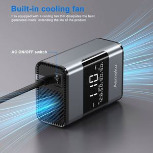 Large Screen Digital Display 200W Car Inverter Power Station 12V/24V/220V Multi-Function with QC3.0 Charger & <b>Adapter</b> - Product Image 4