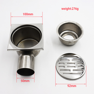 आधुनिक पक्ष बड़ा आउटलेट जाल वर्ग आयताकार स्टेनलेस जाल बाथरूम विरोधी गंध फर्श नाली - Product Image 6