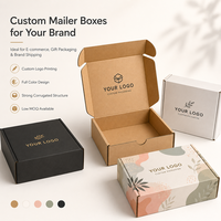 Boîte d'expédition personnalisée en carton ondulé E-Flute avec feuille d'or, papier de soie et carte de remerciement pour l'emballage de parfums et cosmétiques de luxe