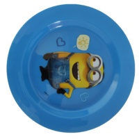 Plateau rond en plastique sans BPA assiette ronde en plastique plat alimentaire en plastique pour collation