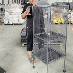 Gabbia di volo per uccelli in metallo per animali domestici gabbie di volo con supporto di rotolamento per piccioncini - Product Image 6