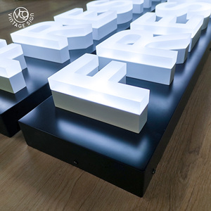 Chiếu Sáng Bảng Chữ Cái Phông Chữ Acrylic LED Kênh Tình Yêu Thư 3D Chữ Cho Ngoài Trời Dấu Hiệu Cửa Hàng Phía Trước LED Thư Quảng Cáo Dấu Hiệu - Product Image 3