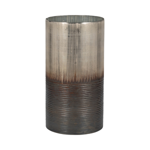 Vaso in vetro testurizzato bicolore per l'arredamento del soggiorno, elegante centrotavola decorativo per la casa, vaso per fiori. - Product Image 3