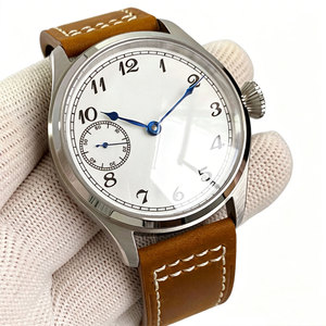 Montres sportives mécaniques manuelles Tandorio neuves de 42 mm, cadran blanc, <span class=keywords><strong>mouvement</strong></span> à remontage manuel <span class=keywords><strong>ETA</strong></span> <span class=keywords><strong>6497</strong></span> ST3600, verre saphir, montre pour homme - Product Image 1