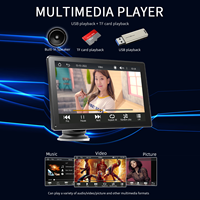 Autoradio portable sans fil 9 pouces avec Android Auto, GPS, aide au recul, écran tactile, lecteur MP5, caméra