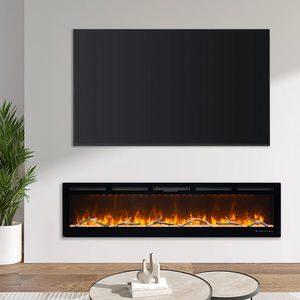 אירופה 42 "50" 60 "72" תפאורה גדולה סופר גדול תפאורה קיר רכוב אח חשמלי מודרני עם אפליקציה - Product Image 1