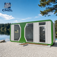 Maison Capsule Préfabriquée 20ft 40ft, Cabine Portable Apple, Pod de Bureau Mobile, Hôtel Extérieur
