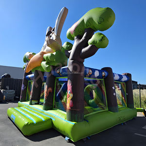 Castello Gonfiabile Huatong per Feste all'Aperto a Tema Coniglio con Scivolo per Bambini - Product Image 3