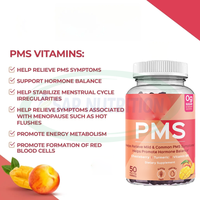 Ausreson Vitamines B6 pour Femmes – Bonbons Gommeux pour le Soulagement du SPM, Équilibre Hormonal, Compléments de Santé, Vitamines Féminines Premium, Gommes Végétaliennes pour le SPM
