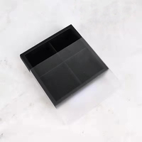 Boîtes à tiroirs en PVC transparent givré imprimé personnalisé pour gâteau, boulangerie, biscuits, pâtisserie, chocolat, bonbons