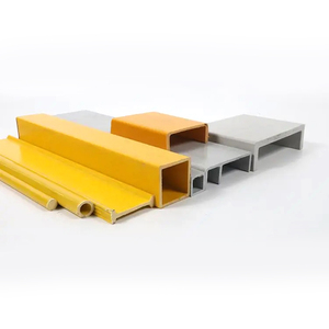 Fiberglass Green High-Strength FRP <b>Square</b> <b>Pipes</b> Lightweight Anti-fire/Anti-corrosion Cutting Service Industrial Use - Product Image 4