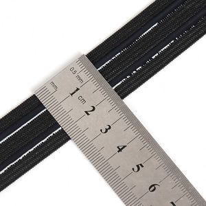 Bande élastique antidérapante personnalisée pour sweat-shirt, bande élastique droite ondulée en silicone souple - Product Image 3