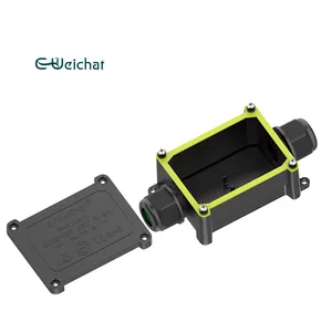 E-Weichat 2024 nuevo Ip66 2 vías paneles solares seguridad resistente al calor caja de conexiones impermeable para cable