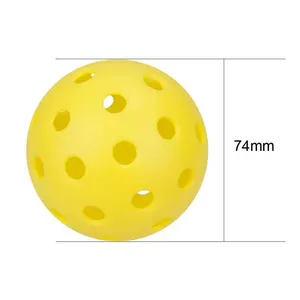 Một mazons bán chạy nhất ánh sáng ban đêm đón bóng 40 lỗ đón bóng 74mm trong nhà và ngoài trời gpickleball nhựa nổi Lỗ Bóng