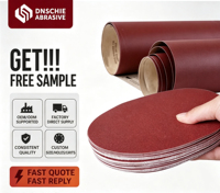 Crochets auto-agrippants 5 pouces 8 trous 100 pièces Oxyde d'aluminium 40 # -2000 #   Disques de ponçage haute performance longue durée, lot de papier abrasif OEM pour ponceuse orbitale