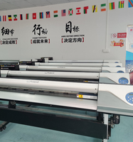 Impresora de inyección de tinta automática Roland RE640 para vinilos flexibles, pancartas, pegatinas para coches, papel de etiquetas con tinta ecosolvente, cabezal DX7, usada en buen estado.