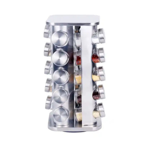 <span class=keywords><strong>Étagère</strong></span>s <span class=keywords><strong>à</strong></span> <span class=keywords><strong>Épices</strong></span> et Présentoir <span class=keywords><strong>à</strong></span> Condiments Pivotant en Acier Inoxydable pour Cuisine, Rangement Autonome Rotatif pour Bocaux et Assaisonnements - Product Image 2
