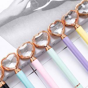 Cadeau de mariage promotionnel, petit stylo en forme de cœur, stylo à bille en métal avec diamant, stylo à bille en cristal - Product Image 2