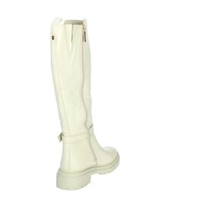 Carmela Women's <b>Knee</b> <b>High</b> Boots Cream Heel Put - Product Image 3