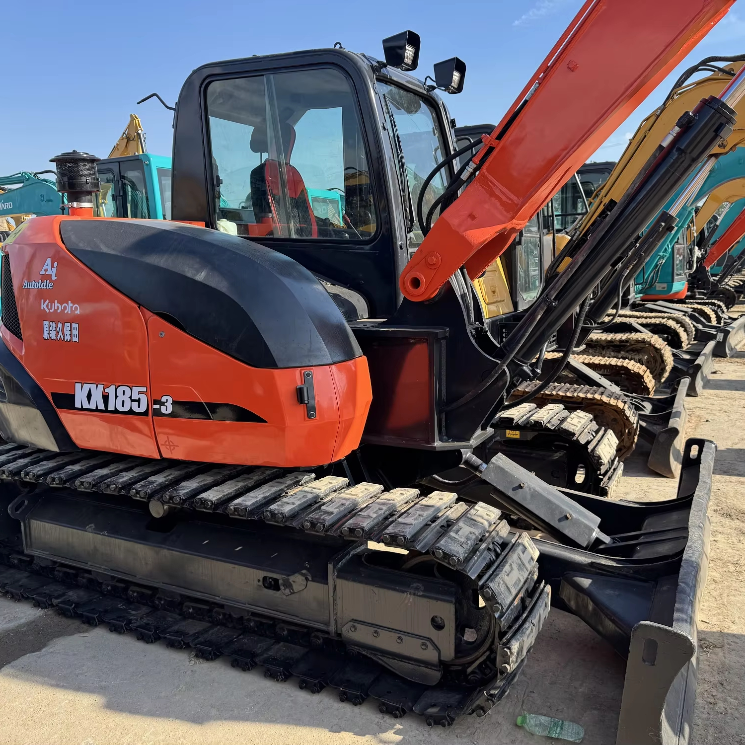 Японский экскаватор KX183, 8 тонн, небольшой экскаватор KX185-3 KX183, дешевый экскаватор Kubota 6 тонн 7 тонн, малое время работы