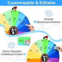 Roue de loterie rotative de 24 pouces, réglable en hauteur de 37 à 65 pouces, avec support et 14 fentes, pliable