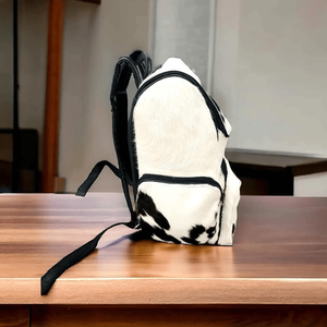 Genuine Cow Hair <b>Backpack</b> Fashion Casual School Travel Bag Lightweight Multi Pocket <b>Backpack</b> - Product Image 2