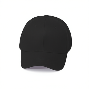 Gorra de Béisbol Negra Angelina de 6 Paneles, 100% Poliéster, Ajustable, Unisex, para Deportes al Aire Libre, Color Sólido, Estilo Casual - Product Image 1