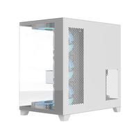 ALSEYE New Design Glass Side Mid Tower ATX Computer PC Case Paladin-W White Color Gaming Case
