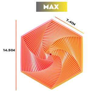 Vashine <strong>3D</strong> <strong>Printed</strong> PLA FRACTAL <strong>FIDGET</strong> HEXAGON Toy Joint Moving Twist <strong>Fidget</strong> Educational Decoration Stress Pressure-Relief Toys - Product Image 6