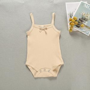 ชุดรอมเปอร์เด็กทารกปี 2022 สีพื้น ผ้าถักขอบลูกไม้ สำหรับฤดูใบไม้ผลิและฤดูใบไม้ร่วง - Product Image 6