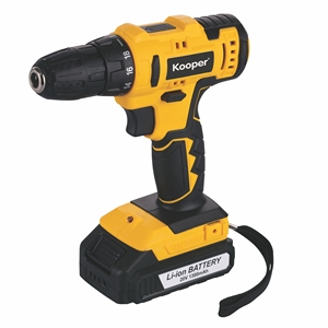 Taladro Amarillo de 20V con Batería de Litio en Caja BRICO - Product Image 1